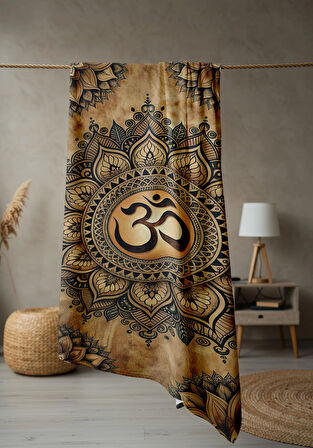 Dijital Baskı Plaj Deniz Havlusu Modern Desenli Peştamal (80X160 cm) HVL0063