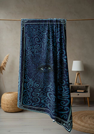 Dijital Baskı Plaj Deniz Havlusu Modern Desenli Peştamal (80X160 cm) HVL0066