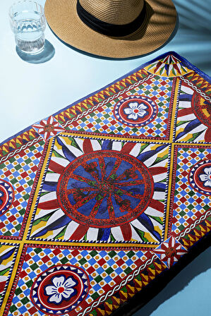 Dijital Baskı Plaj Deniz Havlusu Modern Desenli Peştamal (80X160 cm) HVL0067