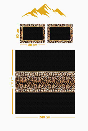 Parlak Kadife Kumaş Kapitoneli Çift Kişilik Yatak Örtüsü Seti (3 Parça) CKY0015