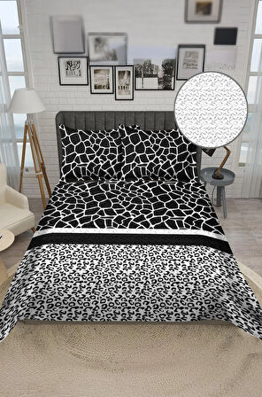 Parlak Kadife Kumaş Kapitoneli Çift Kişilik Yatak Örtüsü Seti (3 Parça) CKY0016