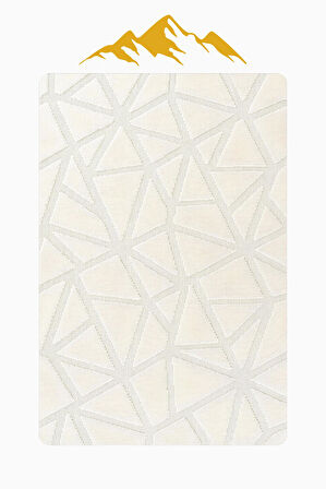 Parlak Kadife Kumaş Dijital Baskı Modern Desenli Dot Kaymaz Tabanlı Halı H1076