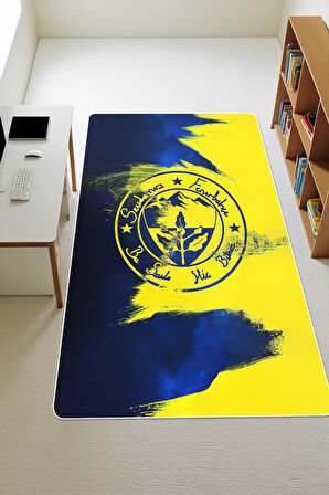 Parlak Kadife Kumaş Dijital Baskı Dot Kaymaz Tabanlı Çocuk ve Genç Odası Halısı H0926