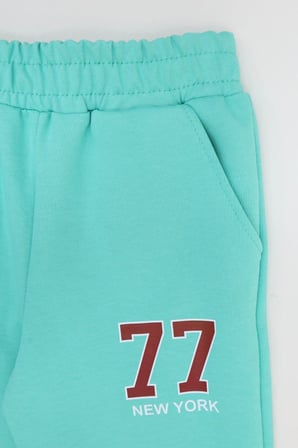 Modi Green 5-12 yaş Kompakt Kumaş Paça Lastikli Eşofman Altı Suyeşili - 44071.1878.