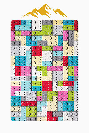  Parlak Kadife Kumaş Dijital Baskı Dot Kaymaz Tabanlı Çocuk ve Genç Odası Halısı H1135