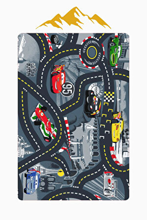  Parlak Kadife Kumaş Dijital Baskı Dot Kaymaz Tabanlı Çocuk ve Genç Odası Halısı H0928