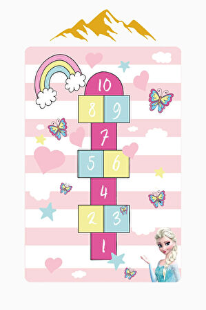  Parlak Kadife Kumaş Dijital Baskı Dot Kaymaz Tabanlı Çocuk ve Genç Odası Halısı H0971