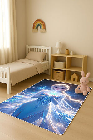  Parlak Kadife Kumaş Dijital Baskı Dot Kaymaz Tabanlı Çocuk ve Genç Odası Halısı H0977