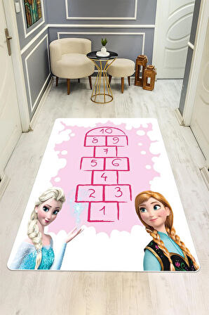  Parlak Kadife Kumaş Dijital Baskı Dot Kaymaz Tabanlı Çocuk ve Genç Odası Halısı H0979