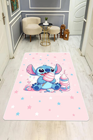  Parlak Kadife Kumaş Dijital Baskı Dot Kaymaz Tabanlı Çocuk ve Genç Odası Halısı H0986