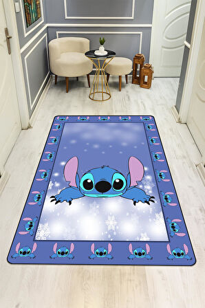  Parlak Kadife Kumaş Dijital Baskı Dot Kaymaz Tabanlı Çocuk ve Genç Odası Halısı H0989