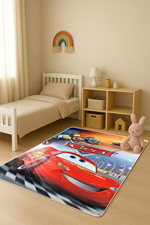  Parlak Kadife Kumaş Dijital Baskı Dot Kaymaz Tabanlı Çocuk ve Genç Odası Halısı H1001