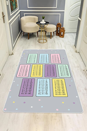  Parlak Kadife Kumaş Dijital Baskı Dot Kaymaz Tabanlı Çocuk ve Genç Odası Halısı H0720