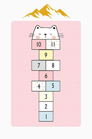  Parlak Kadife Kumaş Dijital Baskı Dot Kaymaz Tabanlı Çocuk ve Genç Odası Halısı H0752