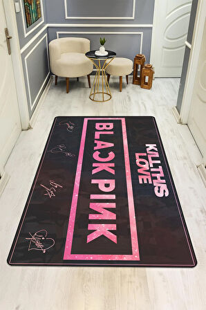  Parlak Kadife Kumaş Dijital Baskı Dot Kaymaz Tabanlı Çocuk ve Genç Odası Halısı H0917