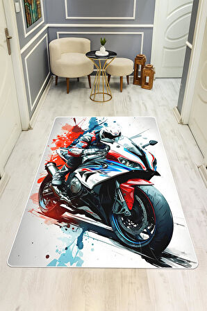  Parlak Kadife Kumaş Dijital Baskı Dot Kaymaz Tabanlı Çocuk ve Genç Odası Halısı H0668