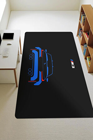  Parlak Kadife Kumaş Dijital Baskı Dot Kaymaz Tabanlı Çocuk ve Genç Odası Halısı H0671