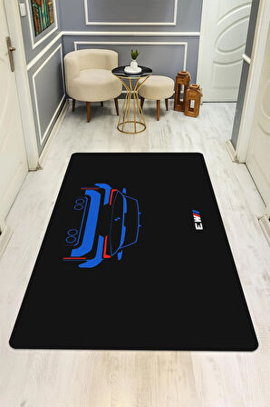  Parlak Kadife Kumaş Dijital Baskı Dot Kaymaz Tabanlı Çocuk ve Genç Odası Halısı H0671