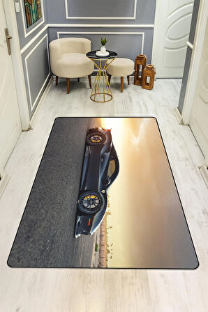  Parlak Kadife Kumaş Dijital Baskı Dot Kaymaz Tabanlı Çocuk ve Genç Odası Halısı H0676