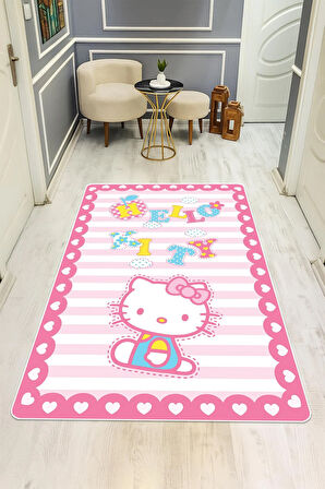  Parlak Kadife Kumaş Dijital Baskı Dot Kaymaz Tabanlı Çocuk ve Genç Odası Halısı H0598