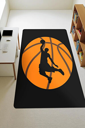  Parlak Kadife Kumaş Dijital Baskı Dot Kaymaz Tabanlı Çocuk ve Genç Odası Halısı H0654