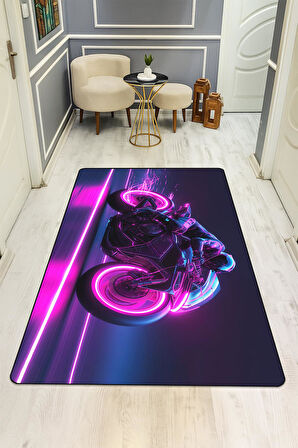  Parlak Kadife Kumaş Dijital Baskı Dot Kaymaz Tabanlı Çocuk ve Genç Odası Halısı H0666