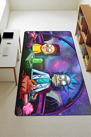  Parlak Kadife Kumaş Dijital Baskı Dot Kaymaz Tabanlı Çocuk ve Genç Odası Halısı H0467