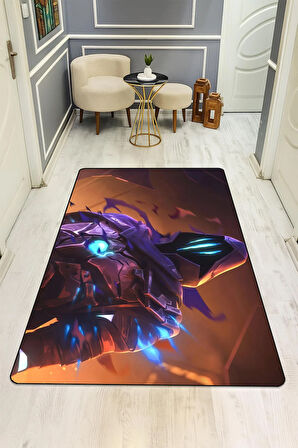  Parlak Kadife Kumaş Dijital Baskı Dot Kaymaz Tabanlı Çocuk ve Genç Odası Halısı H0495