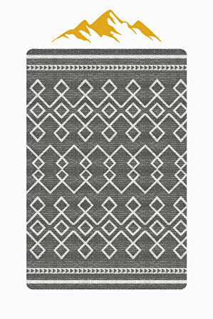  Parlak Parlak Kadife Kumaş Dijital Baskı Etnik Desenli Dot Kaymaz Tabanlı Halı Kumaş Dijital Baskı Dot Kaymaz Tabanlı Mutfak Halısı H0002