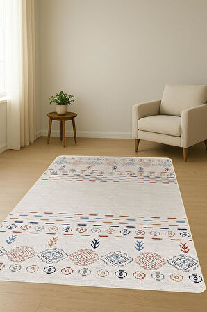  Parlak Parlak Kadife Kumaş Dijital Baskı Etnik Desenli Dot Kaymaz Tabanlı Halı Kumaş Dijital Baskı Dot Kaymaz Tabanlı Mutfak Halısı H0022