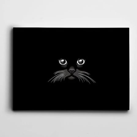 Siyah Kedi Kanvas Tablo