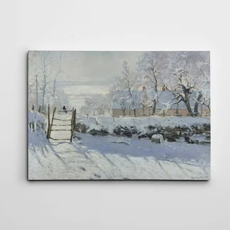 Monet Winter Kanvas Tablo