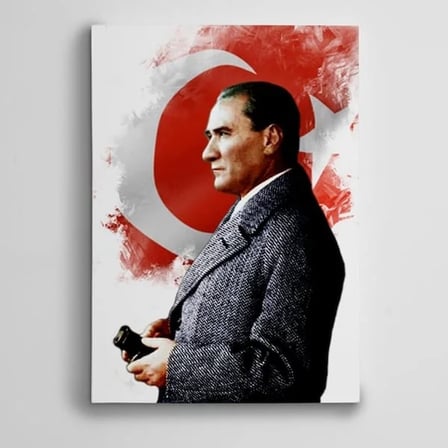 Atatürk Dürbün Kanvas Tablo