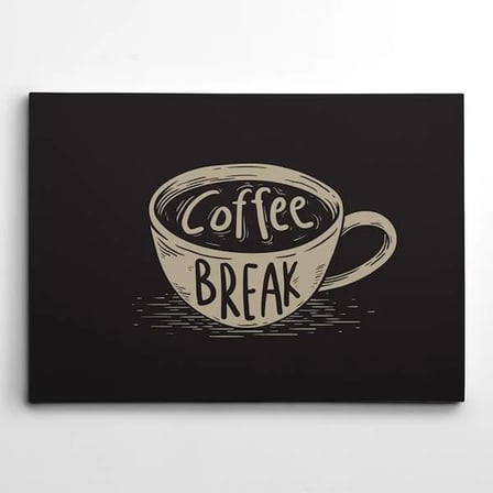 Coffee Break Kanvas Tablo