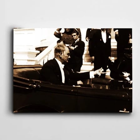 Atatürk Ankara'da 16 Haziran 1934 Kanvas Tablo