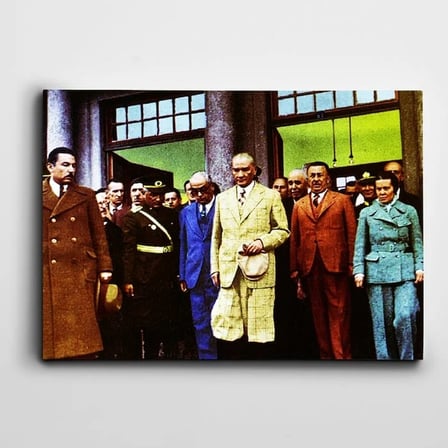 Atatürk Tablosu Renkli Atatürk Kanvas Tablo