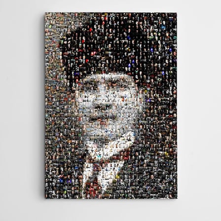 Atatürk Tablosu Şayap Kalpak Mozaik Kanvas Tablo