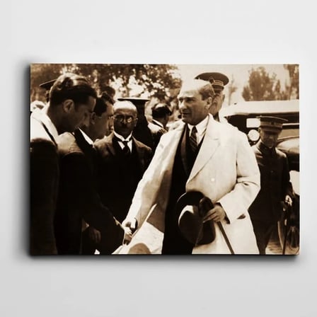Atatürk Tablosu Tarabya 1927 Atatürk Kanvas Tablo
