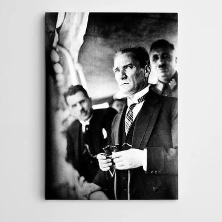 Atatürk Tablosu Dürbün ve Atatürk Kanvas Tablo