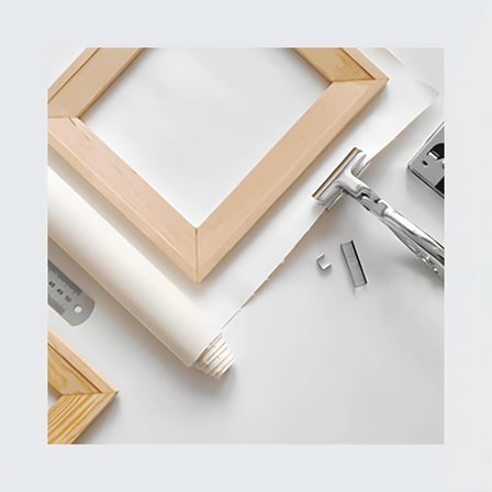 Heykel Ve Kafatası Kanvas Tablo