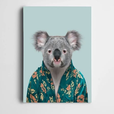 Gömlekli Koala Kanvas Tablo