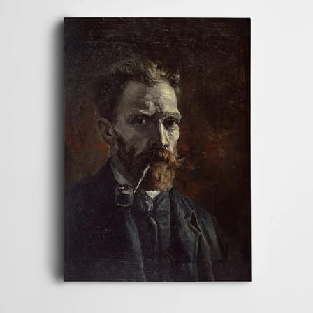 Vincent Van Gogh Self Portrait C With Pipe Kanvas Tablo