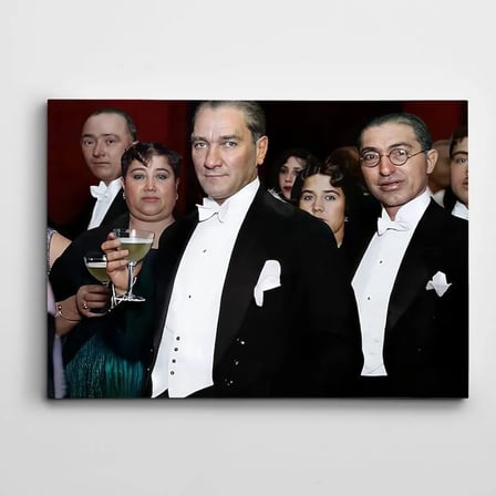Atatürk Davette Kanvas Tablo
