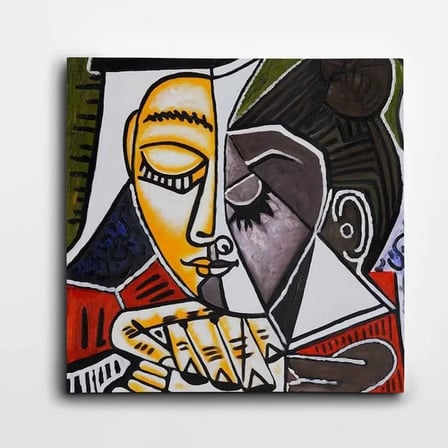 Picasso Tete Dune Femme Kare Kanvas Tablo