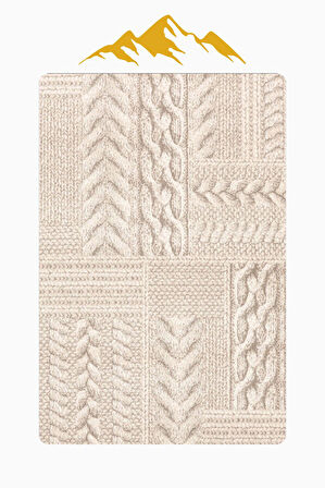 Modern Desenli Dijital Baskı Kaymaz Taban Halı H1121