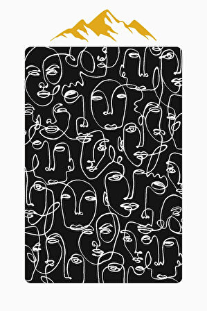 Modern Desenli Dijital Baskı Kaymaz Taban Halı H1125