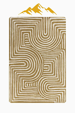 Modern Desenli Dijital Baskı Kaymaz Taban Halı H1127