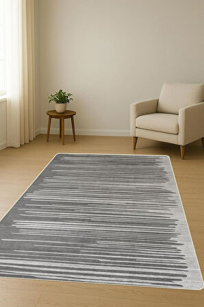 Modern Desenli Dijital Baskı Kaymaz Taban Halı H1130