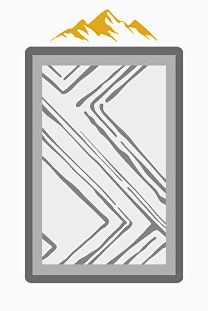 Modern Desenli Dijital Baskı Kaymaz Taban Halı H1094