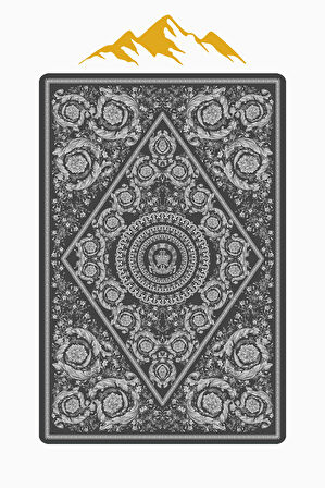 Modern Desenli Dijital Baskı Kaymaz Taban Halı H1099